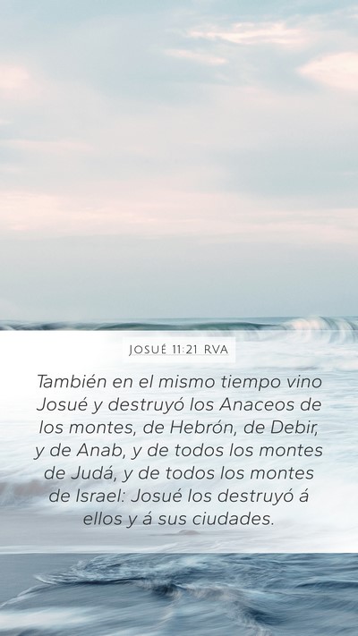 Josué 11:21 RVA Bible Verse Image