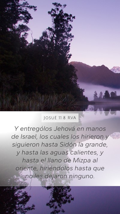 Josué 11:8 RVA Bible Verse Image