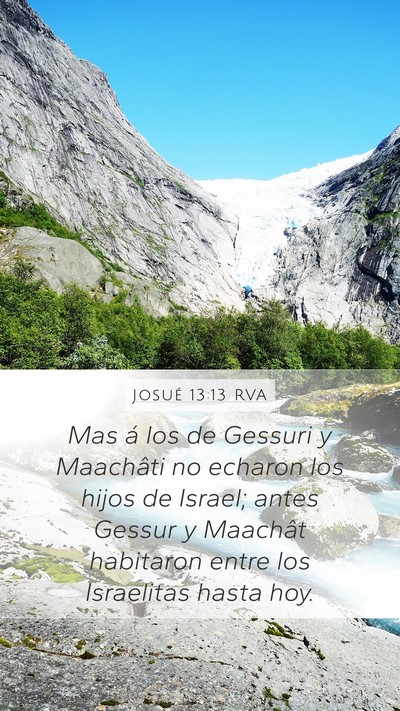 Josué 13:13 RVA Bible Verse Image