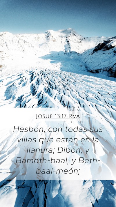 Josué 13:17 RVA Bible Verse Image
