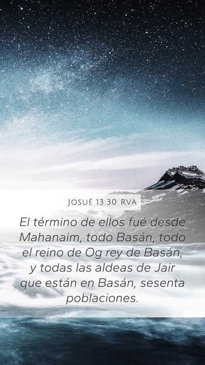 Josué 13:30 RVA Bible Verse Image
