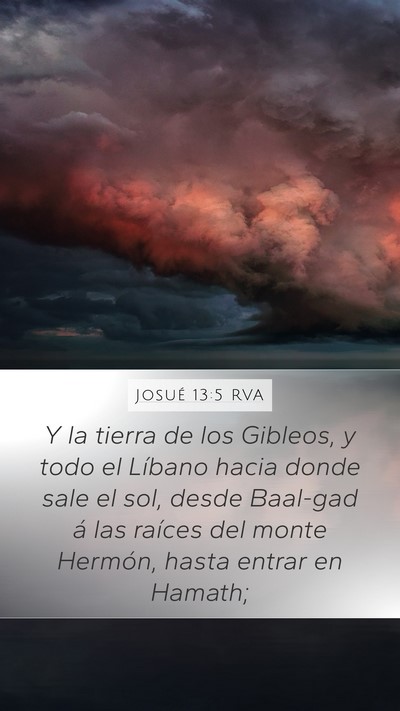 Josué 13:5 RVA Bible Verse Image
