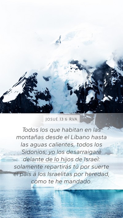 Josué 13:6 RVA Bible Verse Image