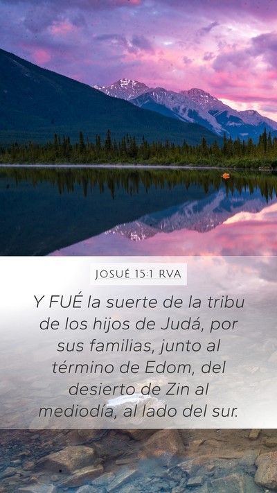 Josué 15:1 RVA Bible Verse Image
