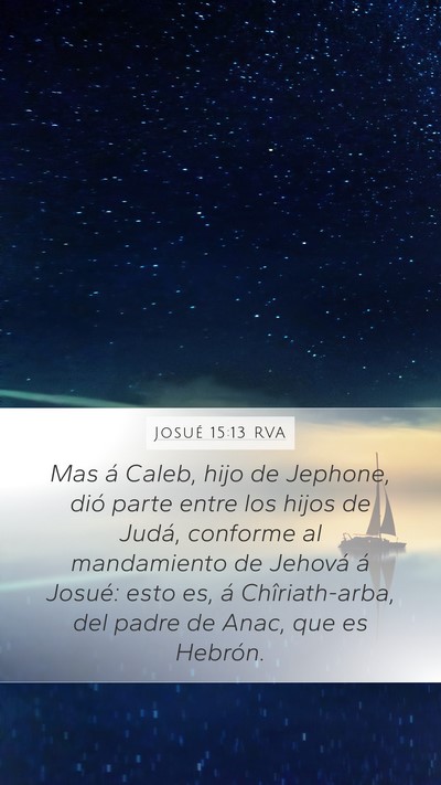 Josué 15:13 RVA Bible Verse Image
