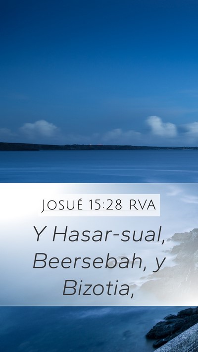 Josué 15:28 RVA Bible Verse Image