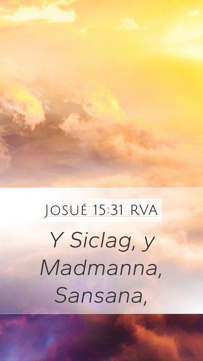 Josué 15:31 RVA Bible Verse Image
