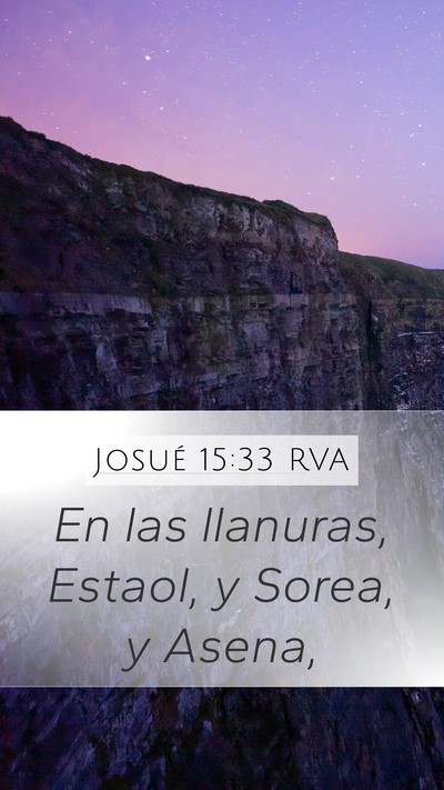 Josué 15:33 RVA Bible Verse Image