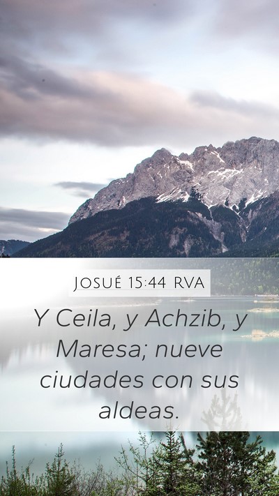 Josué 15:44 RVA Bible Verse Image