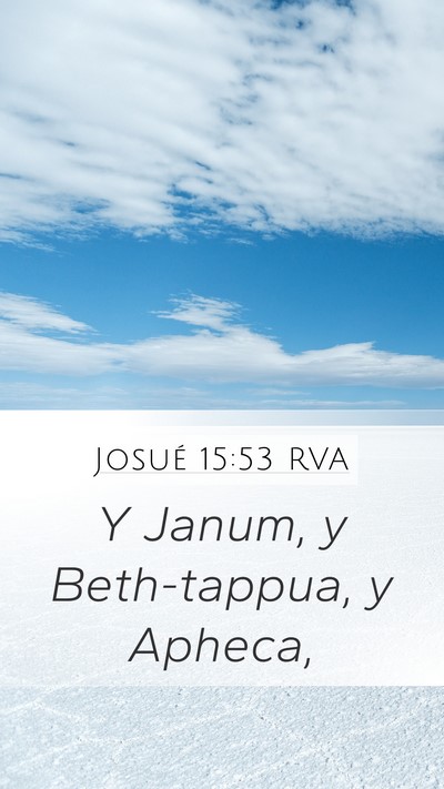 Josué 15:53 RVA Bible Verse Image