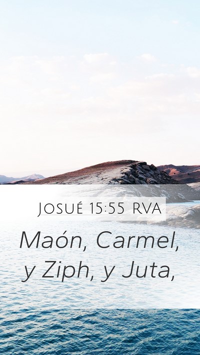 Josué 15:55 RVA Bible Verse Image