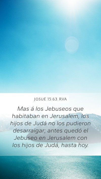 Josué 15:63 RVA Bible Verse Image