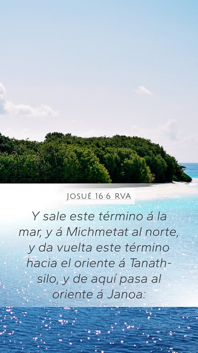 Josué 16:6 RVA Bible Verse Image