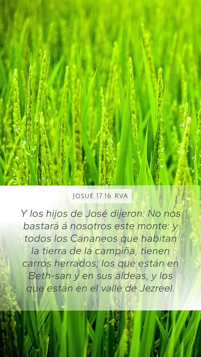 Josué 17:16 RVA Bible Verse Image