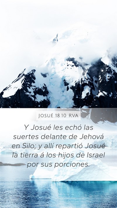 Josué 18:10 RVA Bible Verse Image