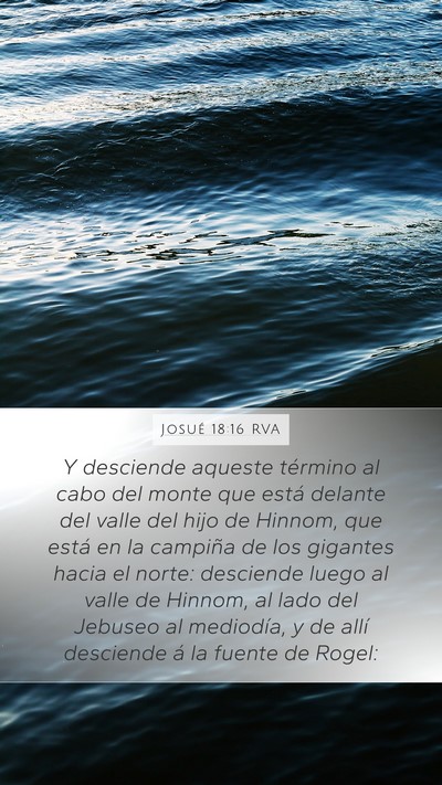 Josué 18:16 RVA Bible Verse Image