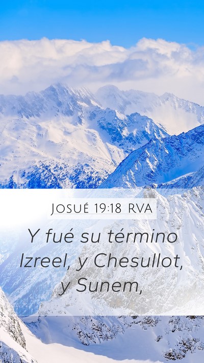 Josué 19:18 RVA Bible Verse Image