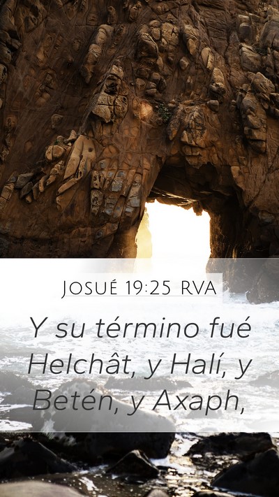 Josué 19:25 RVA Bible Verse Image