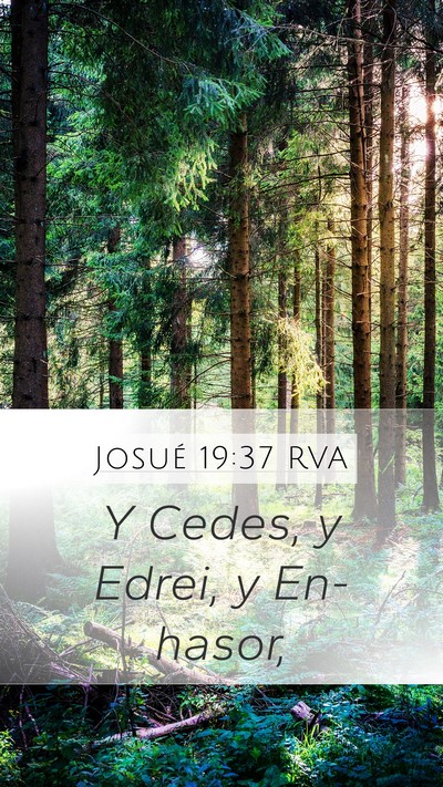Josué 19:37 RVA Bible Verse Image