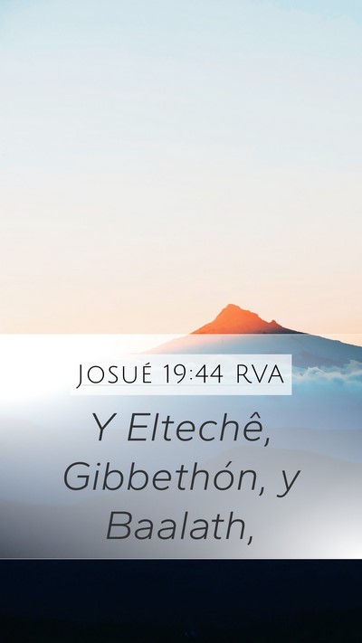Josué 19:44 RVA Bible Verse Image