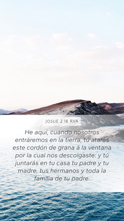 Josué 2:18 RVA Bible Verse Image
