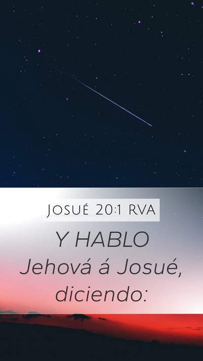 Josué 20:1 RVA Mobile Phone Wallpaper - Y HABLO Jehová á Josué, - Mobile Bible Verse Wallpaper