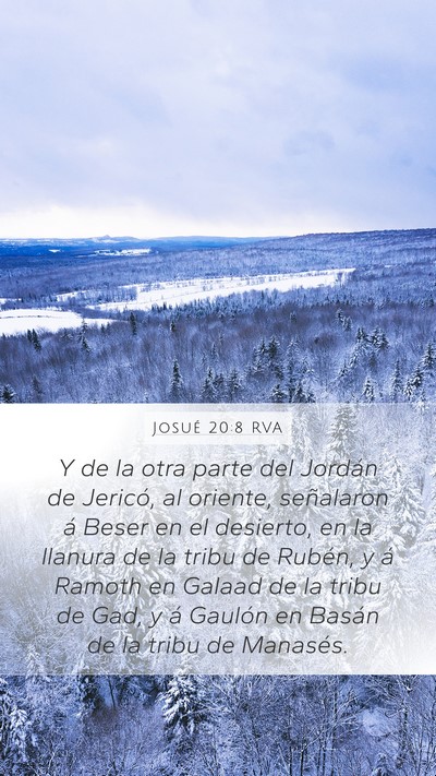 Josué 20:8 RVA Bible Verse Image