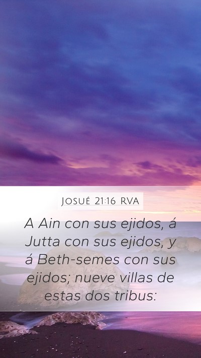 Josué 21:16 RVA Bible Verse Image