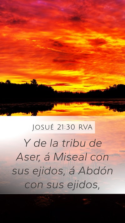 Josué 21:30 RVA Bible Verse Image