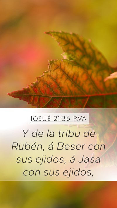 Josué 21:36 RVA Bible Verse Image