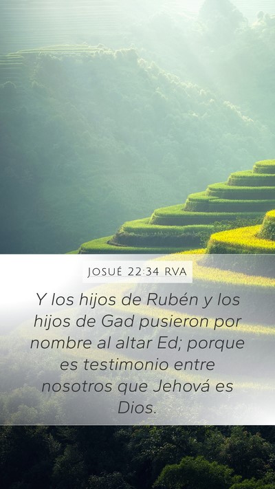 Josué 22:34 RVA Bible Verse Image