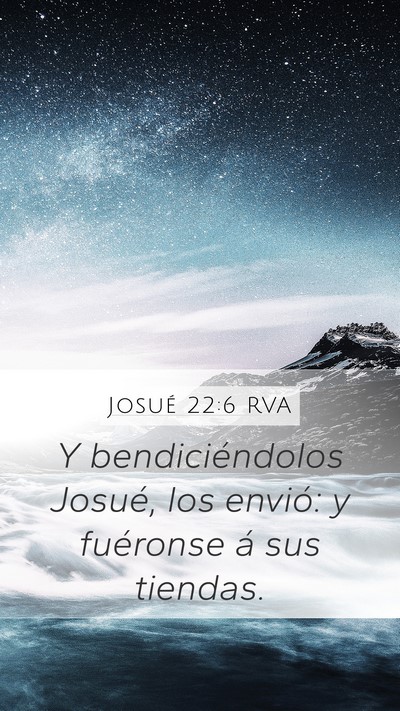 Josué 22:6 RVA Bible Verse Image