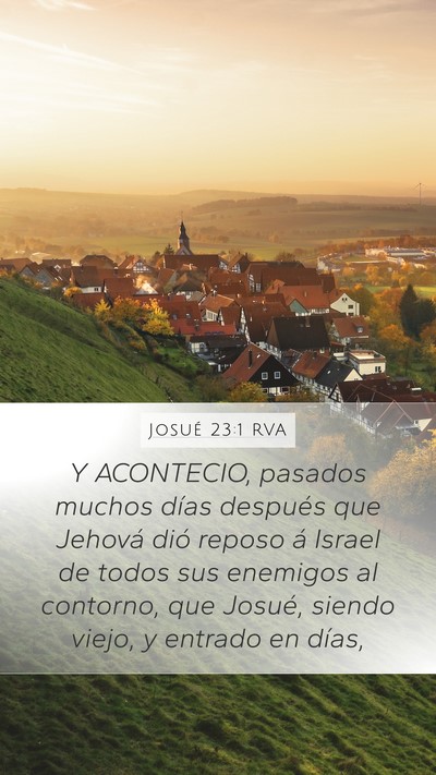 Josué 23:1 RVA Bible Verse Image