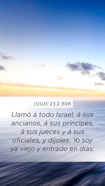Josué 23:2 RVA Bible Verse Image