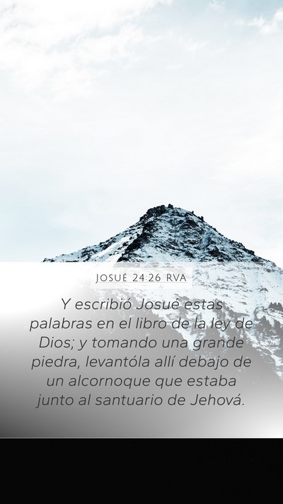 Josué 24:26 RVA Bible Verse Image