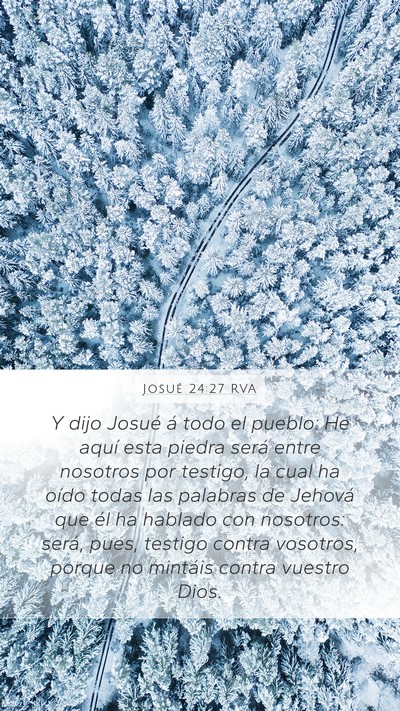Josué 24:27 RVA Bible Verse Image