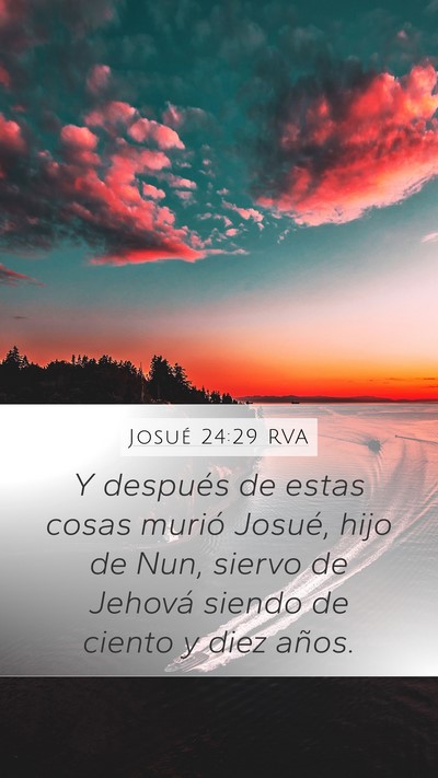 Josué 24:29 RVA Bible Verse Image