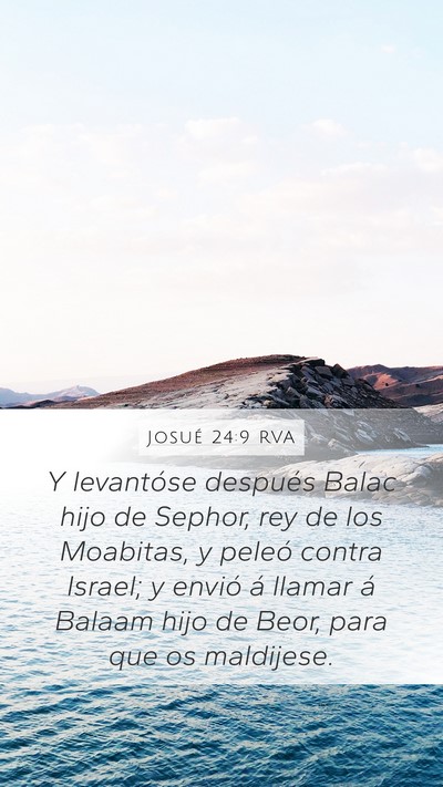 Josué 24:9 RVA Bible Verse Image