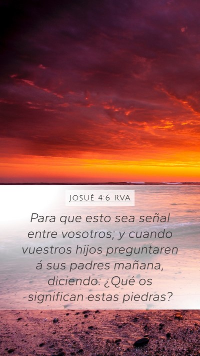 Josué 4:6 RVA Bible Verse Image