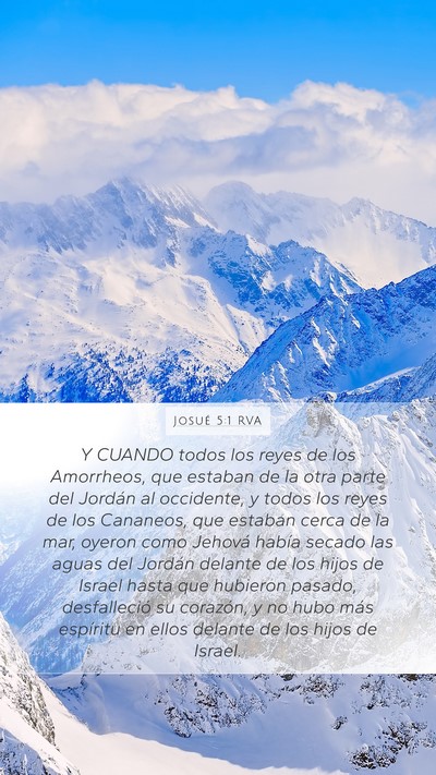 Josué 5:1 RVA Bible Verse Image