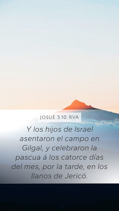Josué 5:10 RVA Bible Verse Image