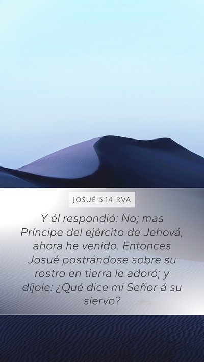 Josué 5:14 RVA Bible Verse Image