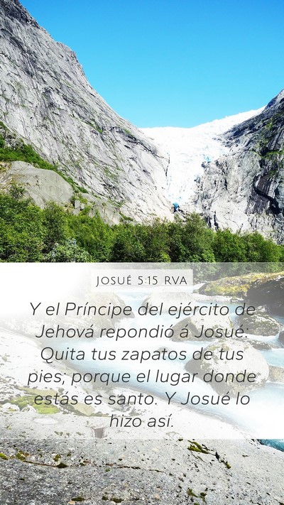 Josué 5:15 RVA Bible Verse Image