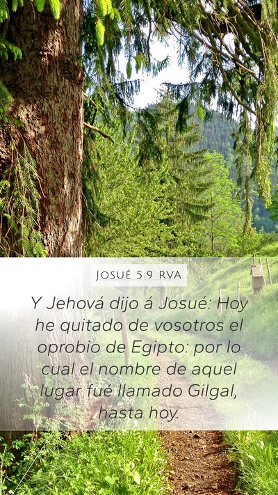 Josué 5:9 RVA Bible Verse Image