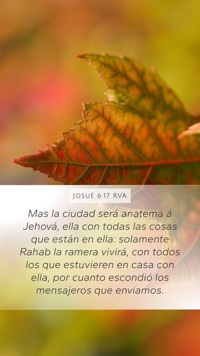 Josué 6:17 RVA Bible Verse Image