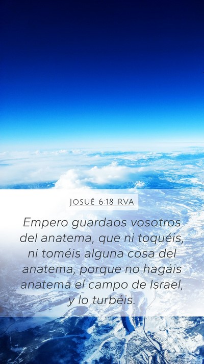 Josué 6:18 RVA Bible Verse Image