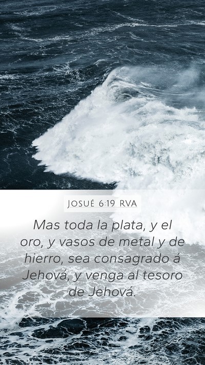 Josué 6:19 RVA Bible Verse Image