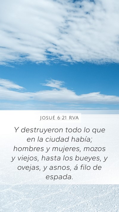 Josué 6:21 RVA Bible Verse Image