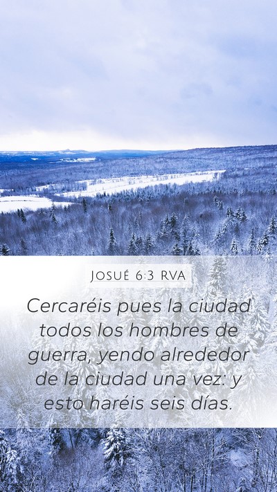Josué 6:3 RVA Bible Verse Image