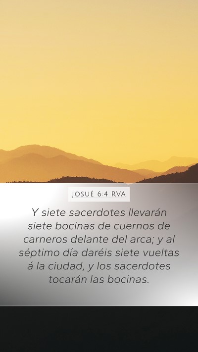 Josué 6:4 RVA Bible Verse Image